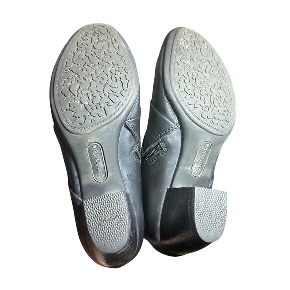 Comfortiva Anesbury Black Leather Ankle Booties - Size 8 - Picture 10 of 11